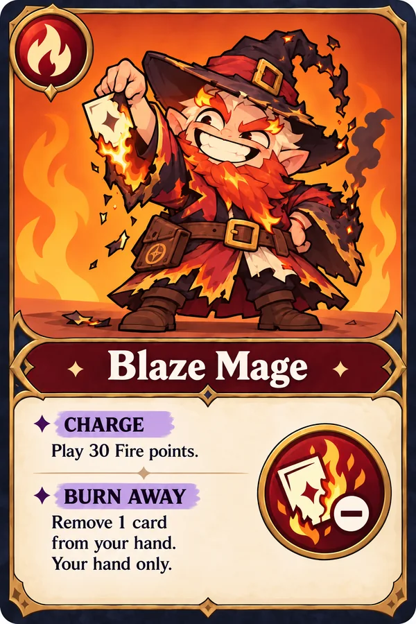 Charakterkarte Flammenmagierin