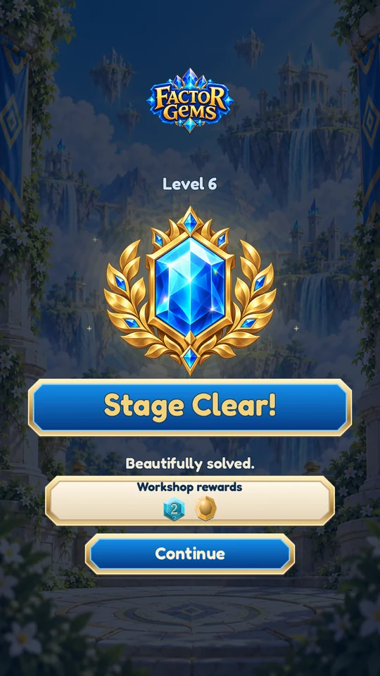 Stage Clear screen